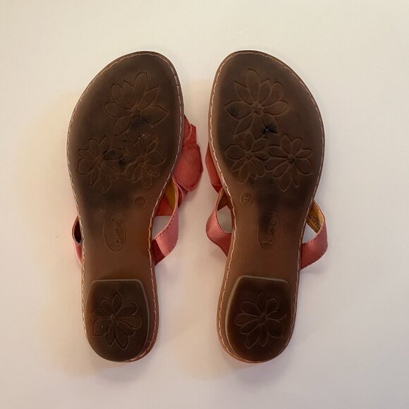 BØRN Pink Flower Sandals - Size 9 - Picture 6 of 8